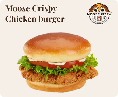 Moose Crispy Chicken burger