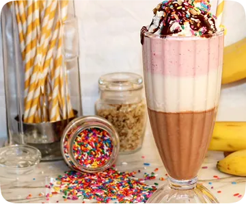 Banana Split Milkshake